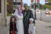 Halloween Wedding with Classic Horror Movie Fancy Dress 39