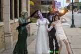 Halloween Wedding with Classic Horror Movie Fancy Dress 40