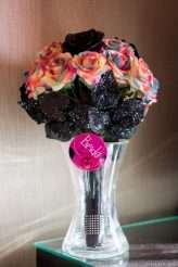 Industrial Black and White Wedding with a Pop of Rainbow 00151