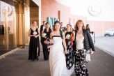Industrial Black and White Wedding with a Pop of Rainbow 00243