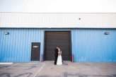 Industrial Black and White Wedding with a Pop of Rainbow 00372