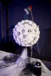 Industrial Black and White Wedding with a Pop of Rainbow 00438