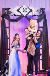 Industrial Black and White Wedding with a Pop of Rainbow 00514