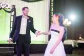 Industrial Black and White Wedding with a Pop of Rainbow 00730