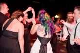 Industrial Black and White Wedding with a Pop of Rainbow 00896