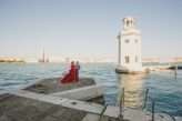 Sumptuous Venetian Vow Renewals With Stunning Red Dress12