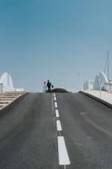 Badass Sequinned French Elopement With Lollipop Bouquet 1