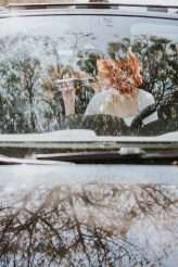 Badass Sequinned French Elopement With Lollipop Bouquet 26