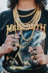 Badass Sequinned French Elopement With Lollipop Bouquet 35