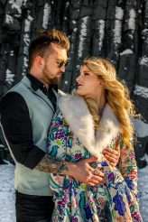 Bright and Beautiful Fire and Ice themed Iceland Wedding11