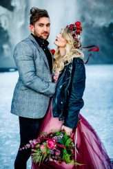 Bright and Beautiful Fire and Ice themed Iceland Wedding28