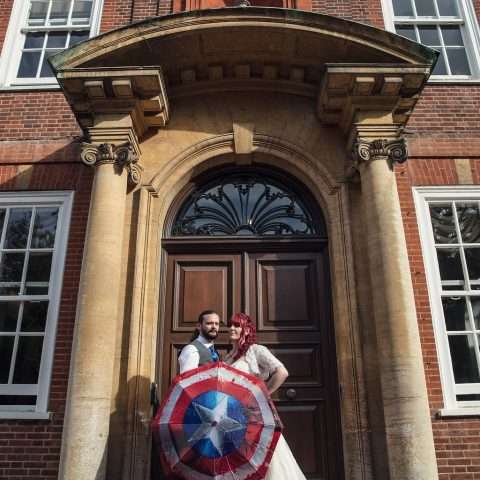 Colourful Comic Book Succulent Wedding 70