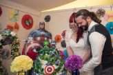Colourful Comic Book Succulent Wedding 75