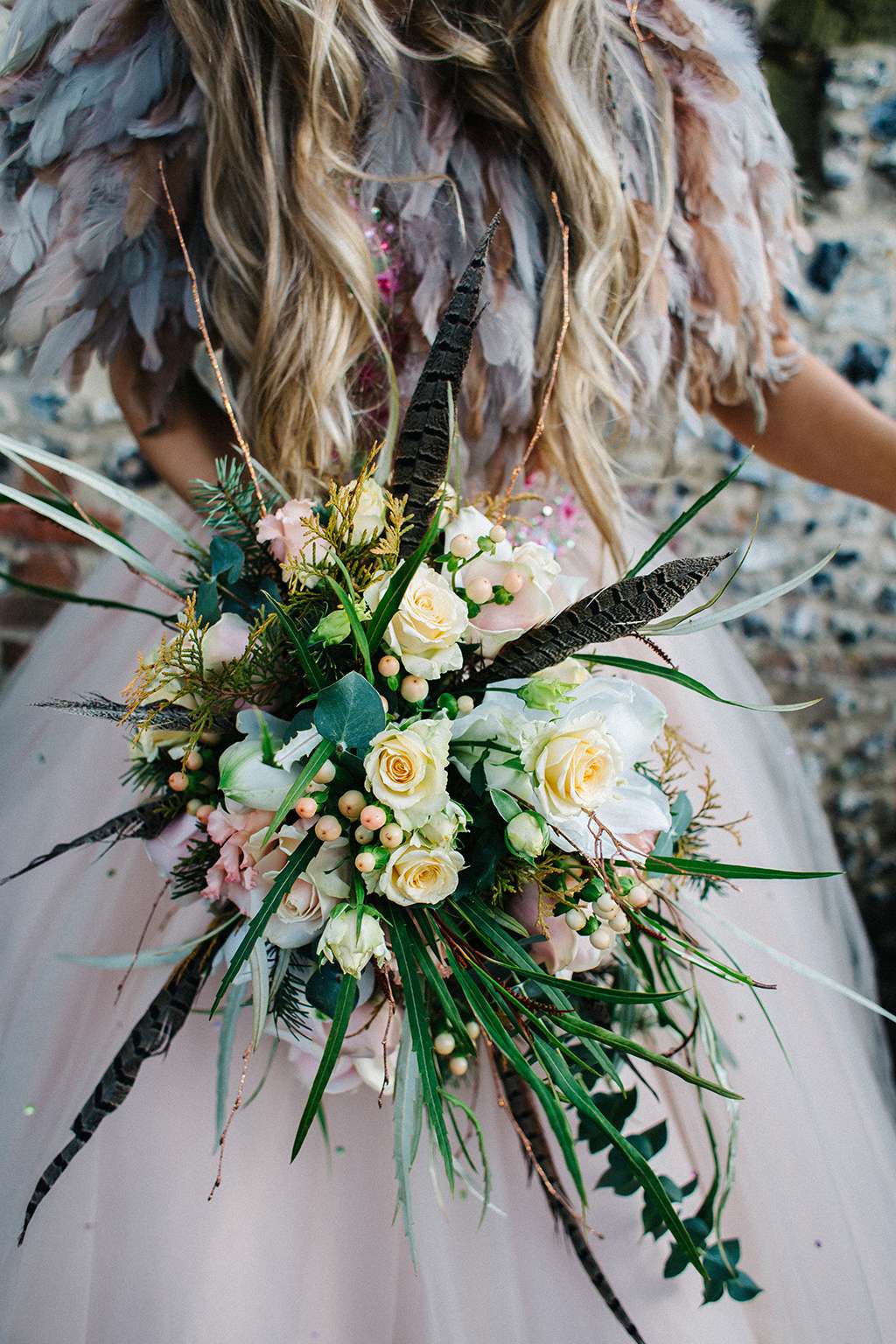 Music Inspired Winter Wedding With An Alternative Church Ceremony