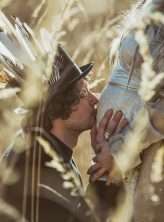 Forest Elopement Boho Styled Shoot Pregnant Bride 2