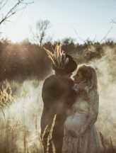 Forest Elopement Boho Styled Shoot Pregnant Bride 9