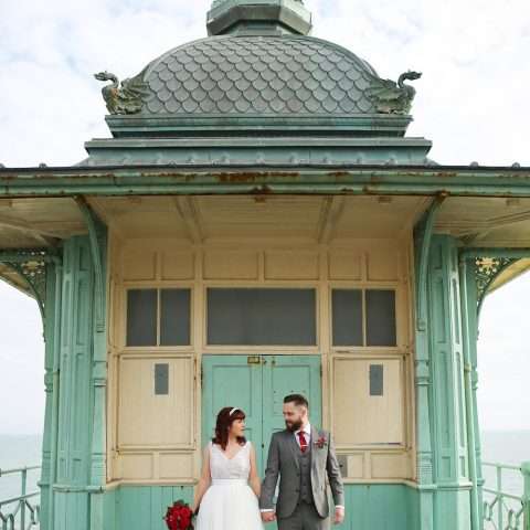 Intimate 1950s Glam Inspired Brighton Wedding With Only 10 Guests 35