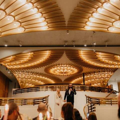 Laidback Bohemian Wedding Reception in Amazing Kansas City Restaurant 42