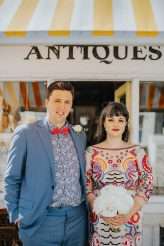 Brightly Coloured London DIY Wedding