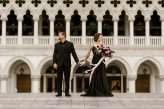 Badass Venetian Las Vegas Elopement with a Black Sequinned Dress and Frenchie Inspiration 25