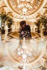 Badass Venetian Las Vegas Elopement with a Black Sequinned Dress and Frenchie Inspiration 32