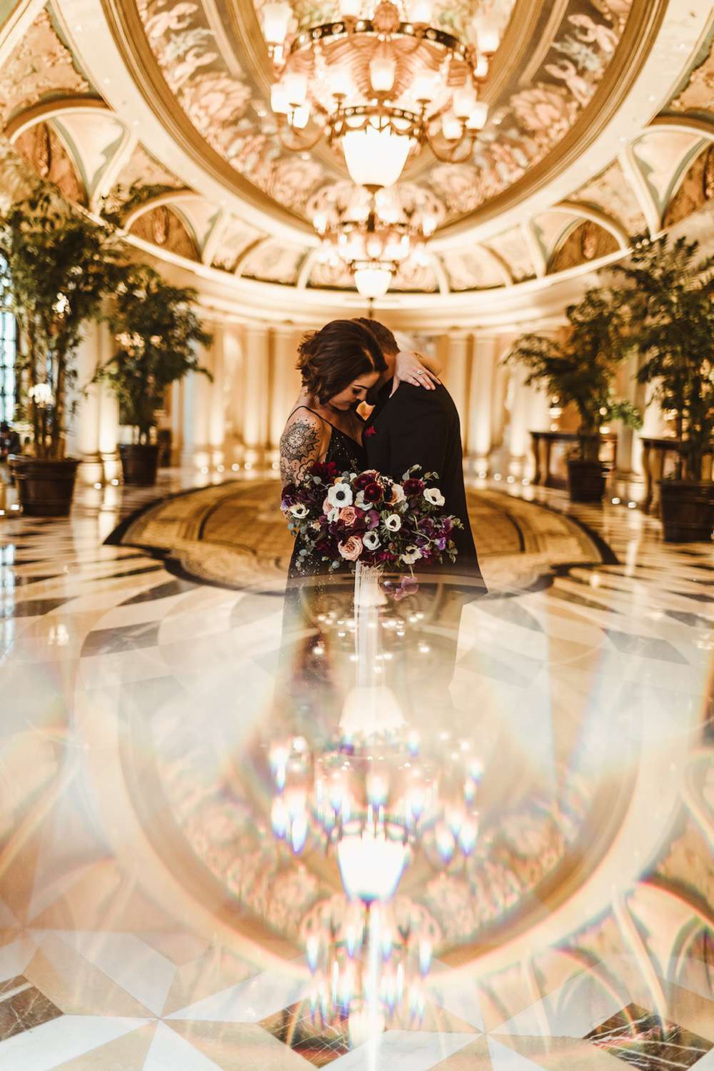 Bad Ass Venetian Las Vegas Elopement with a Black 