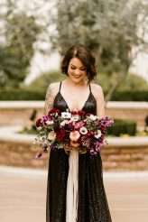 Badass Venetian Las Vegas Elopement with a Black Sequinned Dress and Frenchie Inspiration 8