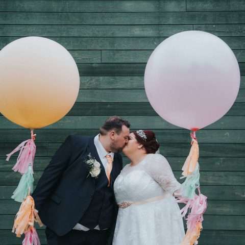 Candy Coloured Retro Balloon Wedding 21
