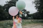 Candy Coloured Retro Balloon Wedding 42