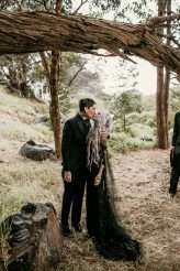 Dark and Moody Occult-inspired Wedding in Hawaii25