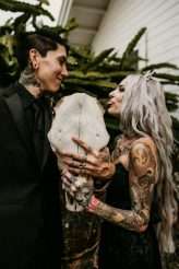 Dark and Moody Occult-inspired Wedding in Hawaii32