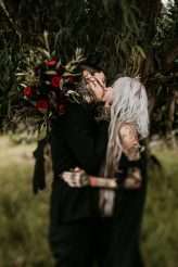 Dark and Moody Occult-inspired Wedding in Hawaii38