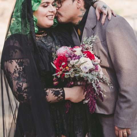 Gothic ‘Shit Show’ Ranch Wedding in Los Angeles (23)