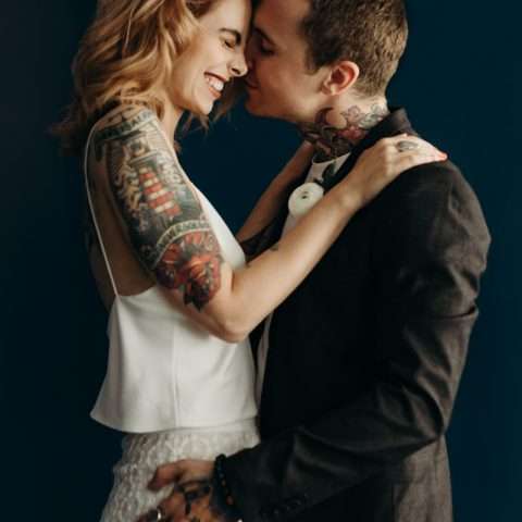 Minimalist Pub Wedding Shoot Inspired By Neil Gaiman17