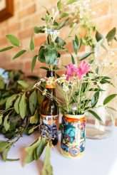 Rustic Beer Themed Wedding Blue Wedding Dress 57