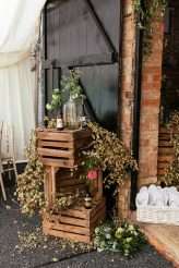 Rustic Beer Themed Wedding Blue Wedding Dress 68