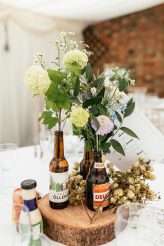 Rustic Beer Themed Wedding Blue Wedding Dress 69