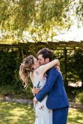 Rustic Beer Themed Wedding Blue Wedding Dress 78