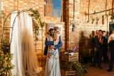 Rustic Beer Themed Wedding Blue Wedding Dress 81