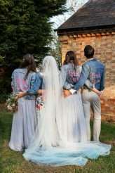 Rustic Beer Themed Wedding Blue Wedding Dress 91