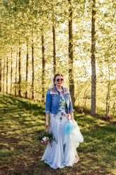 Rustic Beer Themed Wedding Blue Wedding Dress 94