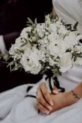 Black and White Victoriana French Chateau Wedding 12