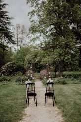 Black and White Victoriana French Chateau Wedding 16