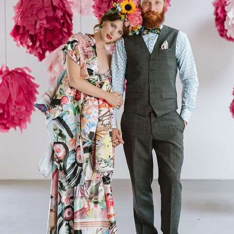 Laidback Bright Barn Styled Shoot with Stunning Colourful Dress13