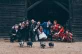 Red & White Rockabilly Wedding with Pigs (11)