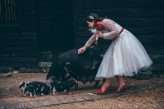 Red & White Rockabilly Wedding with Pigs (13)