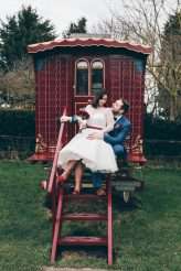 Red & White Rockabilly Wedding with Pigs (18)