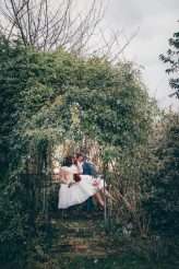 Red & White Rockabilly Wedding with Pigs (22)