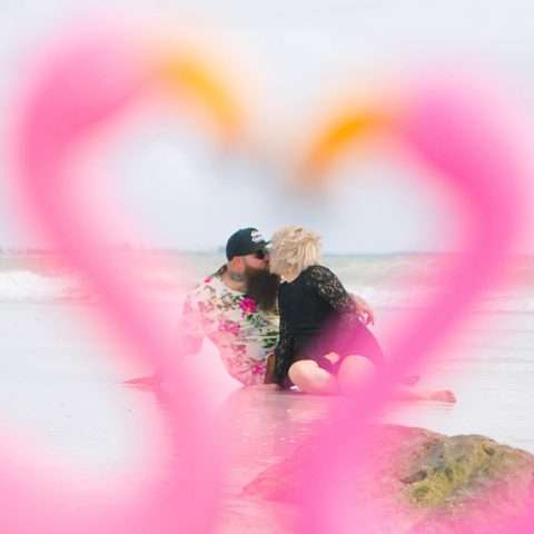 Tropical Beach Laidback Fun Engagement Shoot5