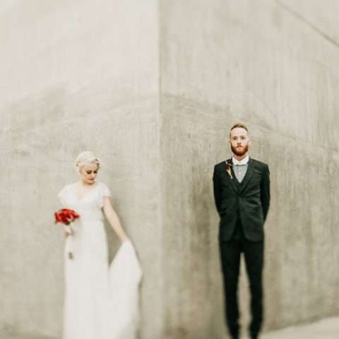 Alice in Wonderland Meets Peaky Blinders LA Warehouse Wedding (20)